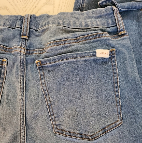 Jen7 Tapered Ankle Tie Jeans Size 10 - Picture 5 of 9